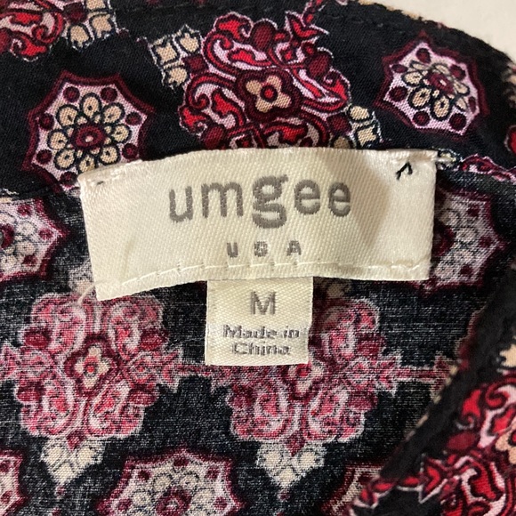 Umgee Pull Over Long Elastic Sleeve Tunic/Top Size M - Picture 8 of 9